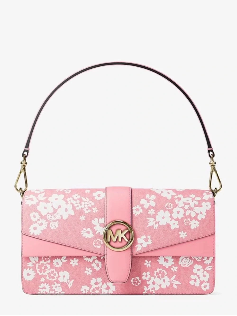 Michael Kors Greenwich Medium Printed Signature Logo Convertible Shoulder Bag
